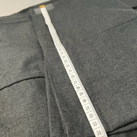 Banana Republic Gray Wide-Leg Pleated Dress Pants Size 12 Petite - Picture 7 of 8